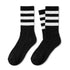 Κάλτσες Dimi Socks Αθλητικές (basket,volley,tennis) stripes ΜΑΥΡΕΣ