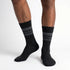 Κάλτσα Dimi Socks Ανδρική Ρίγες Βαμβακερή 95% ΜΑΥΡΕΣ