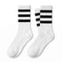 Κάλτσες Dimi Socks Αθλητικές (basket,volley,tennis) stripes ΛΕΥΚΕΣ