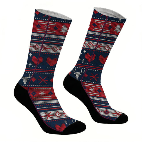 Κάλτσες #doyoudaresocks Digital Printed SuperSport Christmas Knitted Style (code 70066)