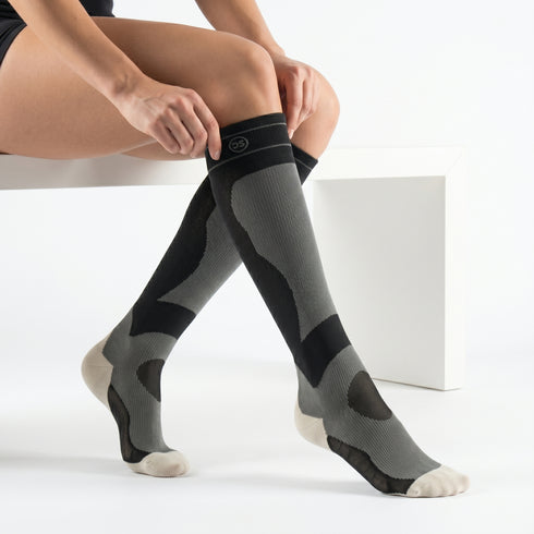 Κάλτσες Dimi Socks διαβαθμισμένης συμπίεσης Xtreme Pro® 1.0 ΜΑΥΡΕΣ