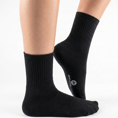 Κάλτσες Dimi Socks Αθλητικές Καθημερινές ΜΑΥΡΕΣ (95% βαμβάκι)