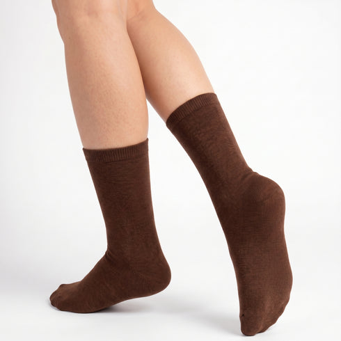 Κάλτσες Dimi Socks Γυναικείες 95% Βαμβακερές Λεπτές ΚΑΦΕ