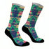 Κάλτσες #doyoudaresocks Digital Printed SuperSport Glitch (code 70104)