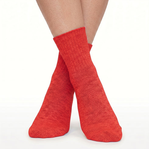 Κάλτσες Dimi Socks με γυριστό λάστιχο (Βαμβάκι 95%) ΚΟΚΚΙΝΕΣ
