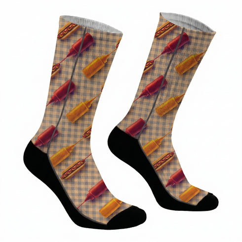 Κάλτσες #doyoudaresocks Digital Printed SuperSport Hot Dogs (code 70102)