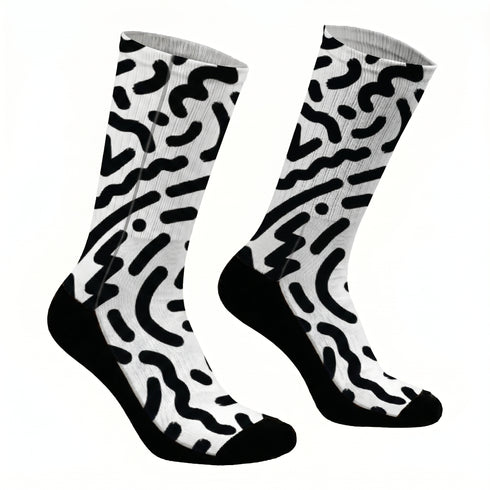 Κάλτσες #doyoudaresocks Digital Printed SuperSport Drawing Zebra (code 70013)