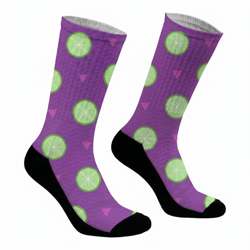 Κάλτσες #doyoudaresocks Digital Printed SuperSport Lime (code 70023)