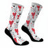 Κάλτσες #doyoudaresocks Digital Printed SuperSport Love XoX (code 70090)
