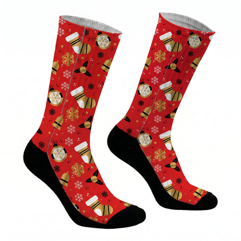 Κάλτσες #doyoudaresocks Digital Printed SuperSport Christmas Bells (code 70055)