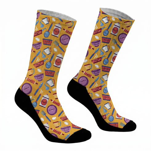 Κάλτσες #doyoudaresocks Digital Printed SuperSport Cooking Stuff (code 70010)