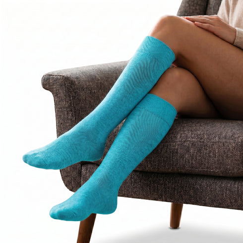 Dimi Socks knee length TURQUOISE (95% cotton)