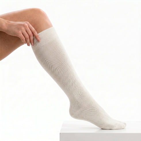 Dimi Socks knee length WHITE (95% cotton)