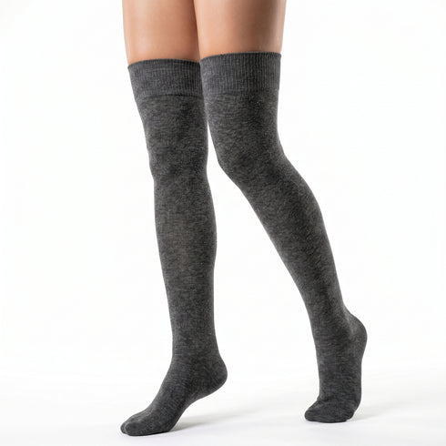 Dimi Socken über dem Knie CHARCOAL (95 % Baumwolle)