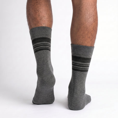 Κάλτσα Dimi Socks Ανδρική Ρίγες Βαμβακερή 95% ΑΝΘΡΑΚΙ