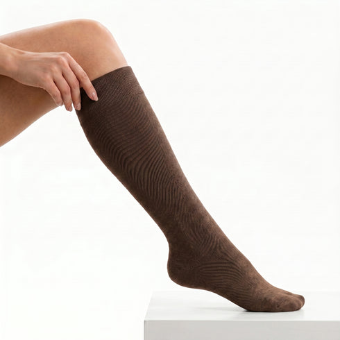 Dimi Socks knee length BROWN (95% cotton)