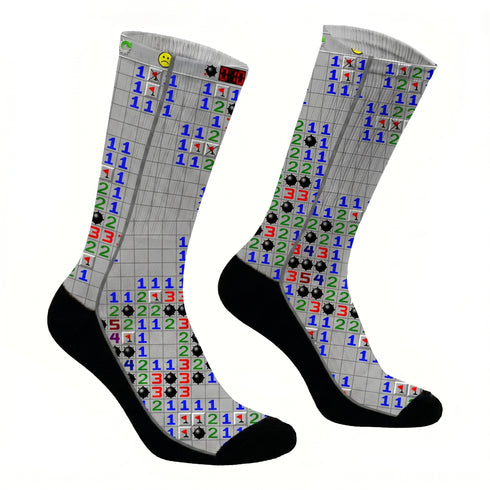 Κάλτσες #doyoudaresocks Digital Printed SuperSport Minesweeper (code 70155)