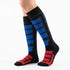 Κάλτσες Dimi Socks Ski-Snowboard Λεπτές θερμικές merino wool ΜΠΛΕ ΚΟΚΚΙΝΕΣ