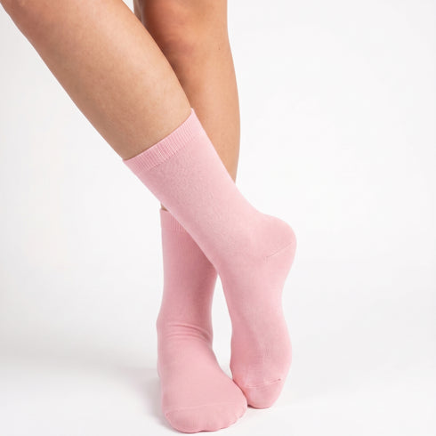Κάλτσες Dimi Socks Γυναικείες 95% Βαμβακερές Λεπτές ΡΟΖ