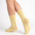 Κάλτσες Dimi Socks Γυναικείες 95% Βαμβακερές Λεπτές ΚΙΤΡΙΝΕΣ
