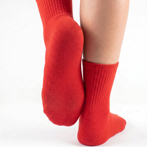 Κάλτσες Dimi Socks Αθλητικές Καθημερινές ΚΟΚΚΙΝΕΣ (95% βαμβάκι)