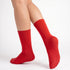 Κάλτσες Dimi Socks Γυναικείες 95% Βαμβακερές Λεπτές ΚΟΚΚΙΝΕΣ