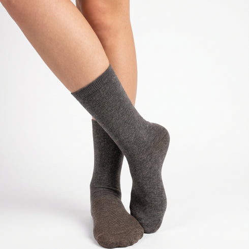 Κάλτσες Dimi Socks Γυναικείες 95% Βαμβακερές Λεπτές ΑΝΘΡΑΚΙ