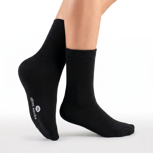 Κάλτσες Dimi Socks πετσετέ εσωτερικό Βαμβακερές 95% ΜΑΥΡΕΣ