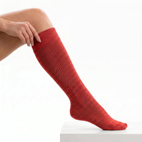 Dimi Socks knee length RED (95% cotton)
