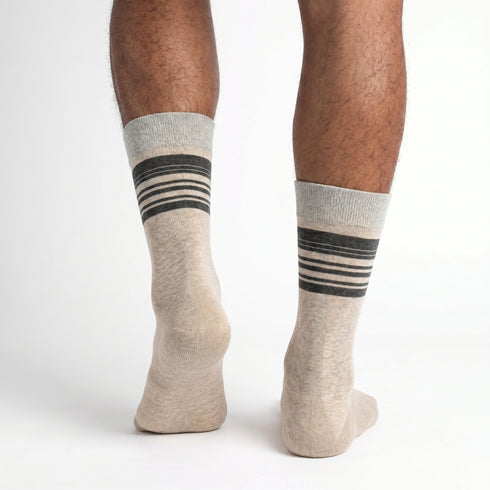 Dimi Socks Men's Stripes Cotton 95% GRAY