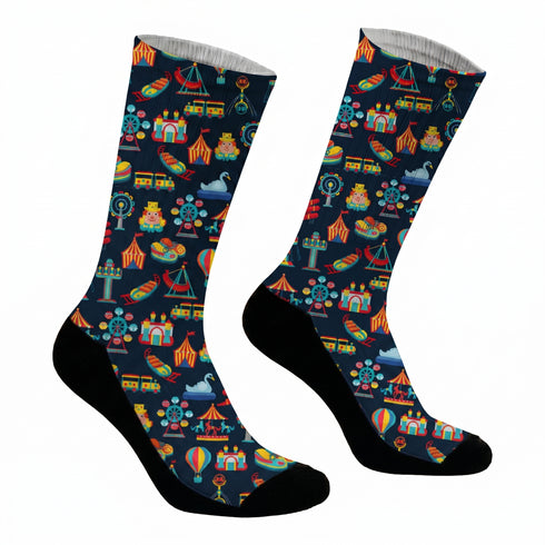 Κάλτσες #doyoudaresocks Digital Printed SuperSport Luna Park (code 70052)