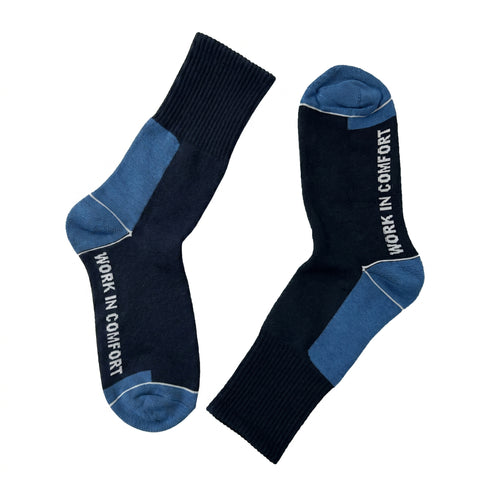 Κάλτσες Εργασίας Ενισχυμένες Dimi Socks ΜΠΛΕ Βαμβακερές