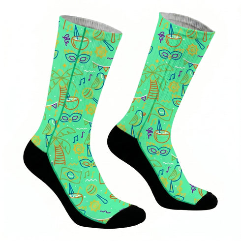Κάλτσες #doyoudaresocks Digital Printed SuperSport Beach Party (code 70130)