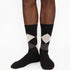 Κάλτσες Dimi Socks Ανδρικές 95% Βαμβακερές καρό ΜΑΥΡΕΣ