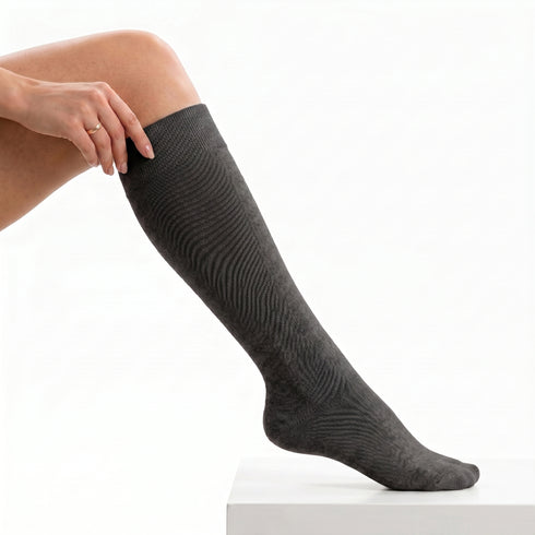 Dimi Socks knee length CHARCOAL (95% cotton)