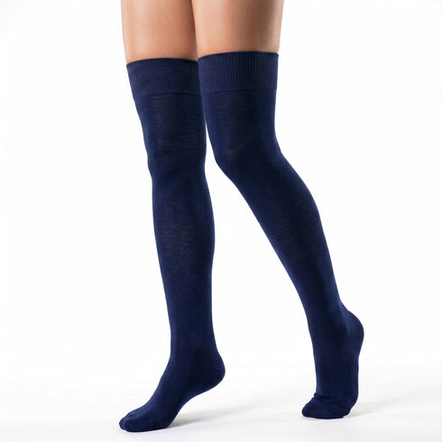 Dimi Socken über dem Knie BLAU (95 % Baumwolle)