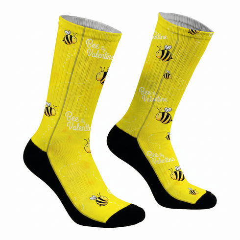 Κάλτσες #doyoudaresocks Digital Printed SuperSport Bee My Valentine (code 70087)