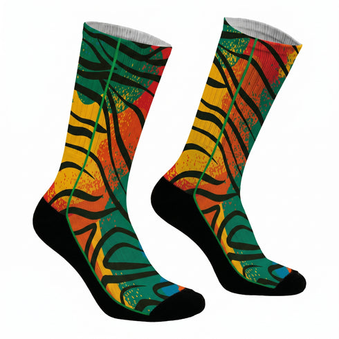 Κάλτσες #doyoudaresocks Digital Printed SuperSport Colorful Tiger Skin (code 70111)
