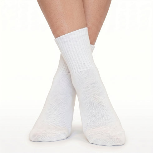 Κάλτσες Dimi Socks με γυριστό λάστιχο (Βαμβάκι 95%) ΛΕΥΚΕΣ