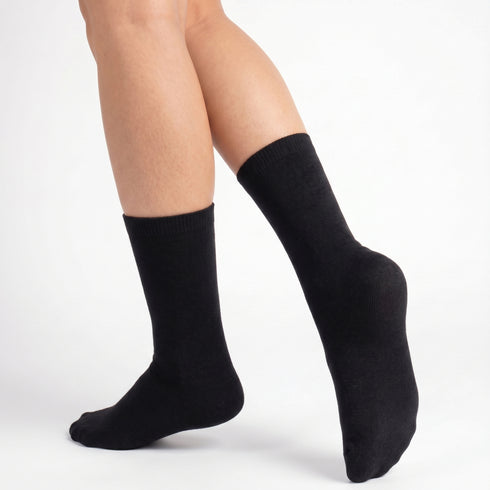 Κάλτσες Dimi Socks Γυναικείες 95% Βαμβακερές Λεπτές ΜΑΥΡΕΣ