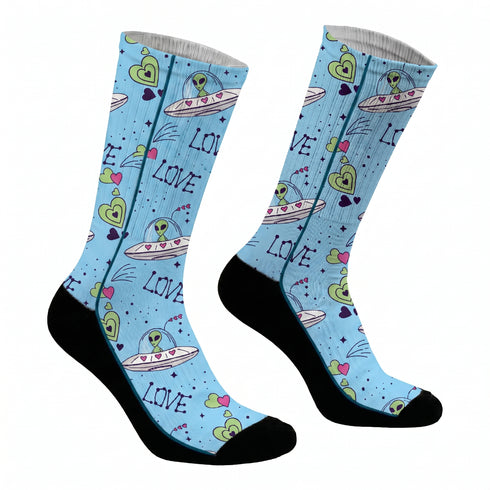 Κάλτσες #doyoudaresocks Digital Printed SuperSport Aliens Of Love (code 70092)