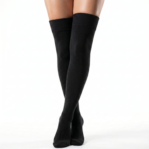 Dimi Socks over the knee BLACK (95% cotton)