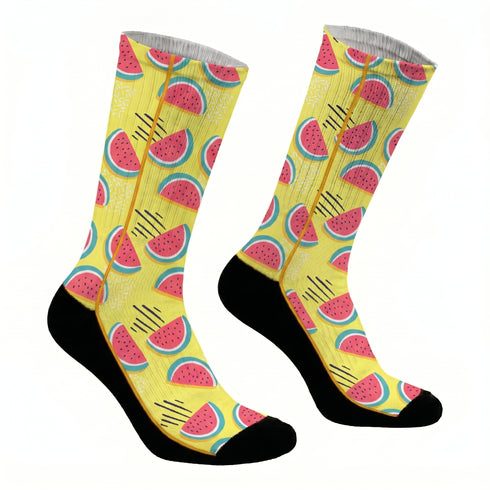 Κάλτσες #doyoudaresocks Digital Printed SuperSport Yellow Watermelon (code 70131)