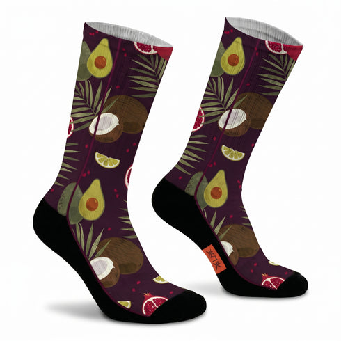 Κάλτσες #doyoudaresocks Digital Printed SuperSport Tropical Fruits (code 70145)