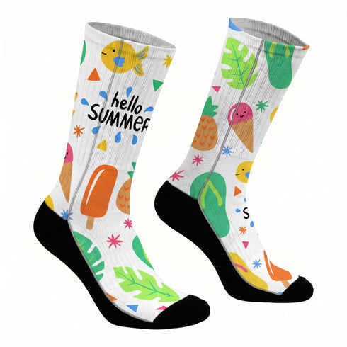 Κάλτσες #doyoudaresocks Digital Printed SuperSport Hello Summer (code 70017)