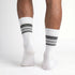 Dimi Socks Men's Striped Cotton 95% WHITE