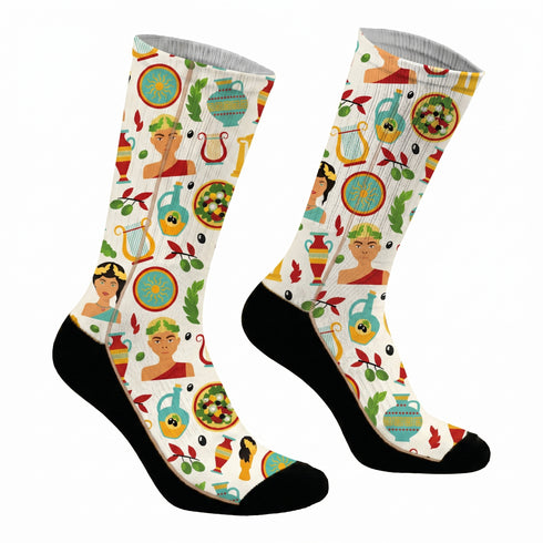 Κάλτσες #doyoudaresocks Digital Printed SuperSport Greek Mythology (code 70112)