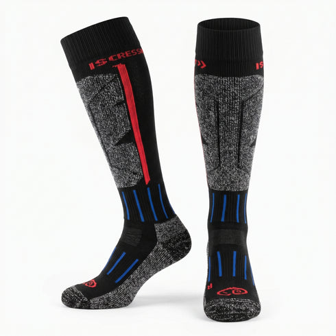 Κάλτσες Dimi Socks Ski-Snowboard Χοντρές θερμικές merino wool ΜΑΥΡΕΣ