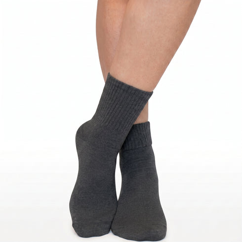Κάλτσες Dimi Socks με γυριστό λάστιχο (Βαμβάκι 95%) ΑΝΘΡΑΚΙ