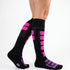 Dimi Socks Ski-Snowboard Thin thermal merino wool FUCHSIA PURPLE